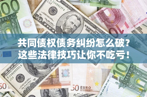 武汉共同债权债务纠纷怎么破？这些法律技巧让你不吃亏！