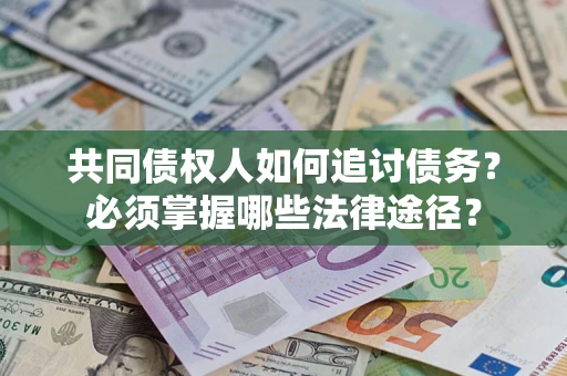 武汉共同债权人如何追讨债务？必须掌握哪些法律途径？