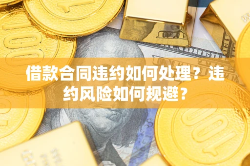 武汉借款合同违约如何处理？违约风险如何规避？