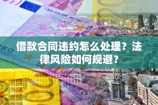 武汉借款合同违约怎么处理？法律风险如何规避？