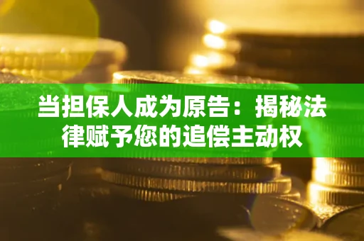 武汉当担保人成为原告:揭秘法律赋予您的追偿主动权 武汉当担保人成为原告:揭秘法律赋予您的追偿主动权